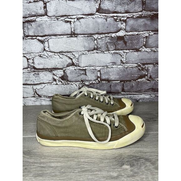 Converse Jack Purcell John Varvatos Limited Edition Green Sneakers Women Sz 6.5M - Picture 1 of 16
